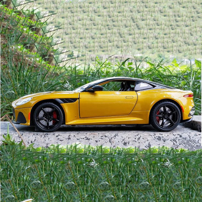 DEUSON ECOM 1:24 Die Cast Metal Scale Model Car Aston Martin Sound Light Pullback(Yellow, Pack of: 1)