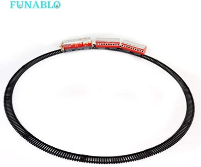 FUNABLO Plastic Passenger Train for kids , pull back vehicle , best quality train.(Multicolor)