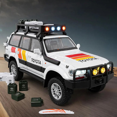 SPENOP 1:24 LC80 Toy Car Die-cast Metal(White, Pack of: 1)