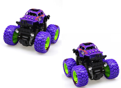 Toyporium Monster Trucks Friction Powered Cars (Purple)(Purple, Pack of: 1)