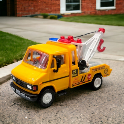 SABIRAT New Tuf 07 Tow Crane Truck, Pull Back Action Toy, Pull & Retract Tow Hook(Random Color, Pack of: 1)