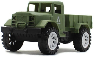 neoinsta shopping Friction Powered|push and go Plastic military|army|battlefield truck green toy(geren, Pack of: 1)
