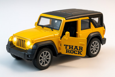 KELOSK Metal Thar Car Pull Back Thar Toy Car Die-cast Model Thar - PACK OF 1(Yellow, Pack of: 1)