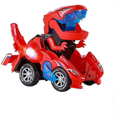 Skstore Dinosaur Transforming Car Electric Robot LED Transformation Car Autoa(Multicolor, Pack of: 1)