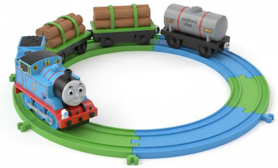 toyozilla Cartoon Train Track Set for Kids | Electric Battery Operated Toy Engine(Multicolor, Pack of: 1)