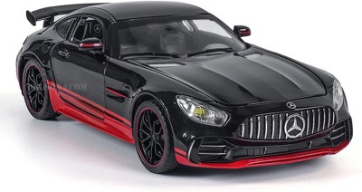 DEUSON ECOM 1:24 Diecast Metal Model Car Mercedes AMG GTR Toy Cars For Kids Sound and Light(Black, Pack of: 1)