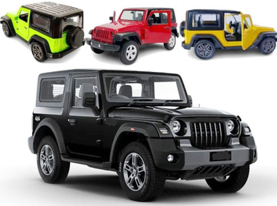 Gift Collection Pull Back and Go Friction Powered Metal Mini Thar Car Miniature Toy 1:32 Scale(Multicolor, Pack of: 1)