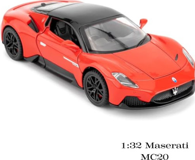Arizuul 1:32 Masserati MC20 Metal Toy Car –Vehicle Pull Along Toy Car for Kids(Red, White, Blue, Pack of: 1)