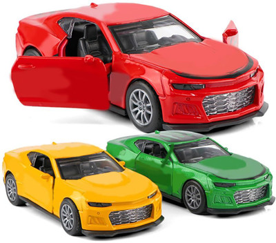 ZUNBELLA Cmaro 1:36 Diecast Model With Openable Doors and Pull Back Car Toy For Kids(Multicolor, Pack of: 1)