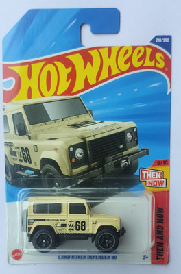 HOT WHEELS C4982 THEN AND NOW 5/10 LAND ROVER DEFENDER 90 DIE CAST TOY CAR(Beige, Pack of: 1)