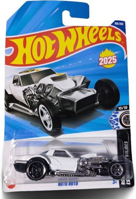 HOT WHEELS C4982 HOTO ROTO NCASE DIE CAST TOY CAR(White, Pack of: 1)