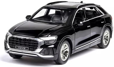 DUVEXA 1:24 Die Cast Metal Car Q-8 Model(Black, Pack of: 1)