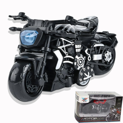 Vibrona Kids Fun Mini Bike with Pull Back Action(Black)