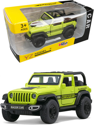 Sipperly 1:32 Alloy Die-Cast Thar Jeep Kids Toy Car (Pull-Back, Open Doors, Green, 1 Pc)(Green, Pack of: 1)