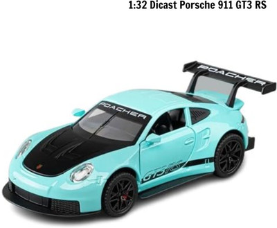 Arizuul Die-Cast Porsche 911 GT3 RS 1:32 Sports Car Model Kids Car(Purple, Blue, Black, Pack of: 1)