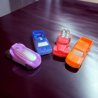 RAGVEE Pack of 4 Pcs Mini Spots Car Toy for Kid/Mini Racing Car for Boys(Multicolor, Pack of: 1)
