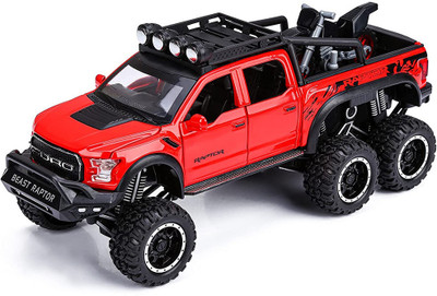 SPENOP 1:24 Die-cast Metal Car Raptor Model Openable(Red, Pack of: 1)