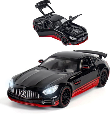 MOOBOO 1: 24 Scale AMG GTR Car Toy Model Car for Kids Die cast Model Car(Red, Pack of: 1)