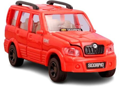 WOOGE SCORPIO CAR TOY FOR KIDS PULL BACK ACTION DOORS OPENABLE(Red, Pack of: 1)