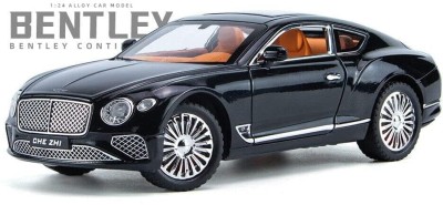 ZHASK 1:24 Bentliey Continental GT Die-cast Scale Model Toy Car*(Green, Black, Pack of: 1)