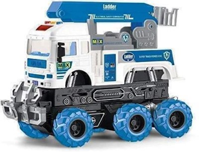 SHIPEASE Friction Powered 6x6 Electric Safety Truck with Light &Sound Toys for Kids Boys(Multicolor, Pack of: 1)