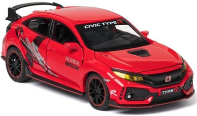 SKBD 1:32 Die-cast Metal Car Civic Type-R SKD(Red, Pack of: 1)