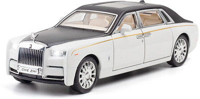DEUSON ECOM 1:32 Diecast Metal Model Car Rolls Royce Phantom Toy Car For Kid Sound and Light(White, Pack of: 1)