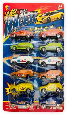 lawmart 12 Pieces Mini Wild Racer Pull Back Combo Car Toy For Kids(Multicolor, Pack of: 12)