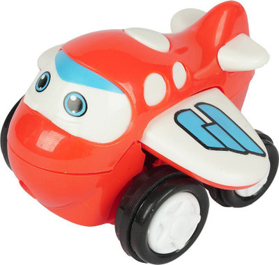 asian Aeroplane- Unbreakable Pull Back Vehicles| Push and Go Toy for Kids(Red, Pack of: 1)