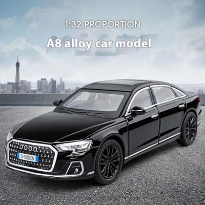 Zuuluzrs 1/32 audi A8 Model Car Toy With Sound And Light(White, Black, Pack of: 1)