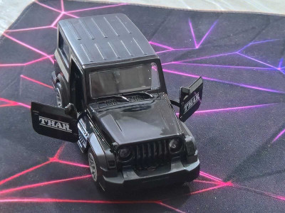 Adhira Toys Pull-Back Action Openable Doors 4x4 Thar Jeep Toy with Lights & Music(Multicolor, Pack of: 1)