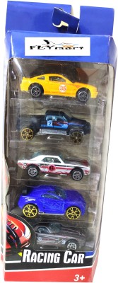 FLYmart Model Die Cast Hot Metal Speed Racing Cars |Free wheels 5 in 1 Car Set for Kids(Multicolor, Pack of: 5)