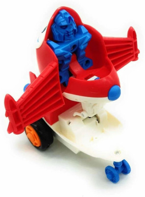BBG FK new_Friction Powered Robot aeroplane toys for kids girls and boys pack of -1(Red)