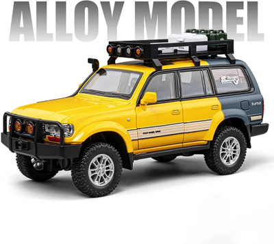 SPENOP 1:24 Model LC80 Toy Car yl(Yellow, Pack of: 1)