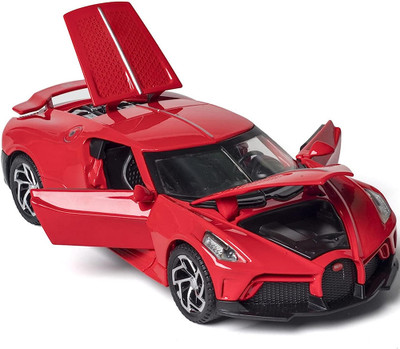 DEUSON ECOM 1:32 Scale Die cast Metal Car Diecast Model La Voiture Lights Sound Car For Kid(Red, Pack of: 1)