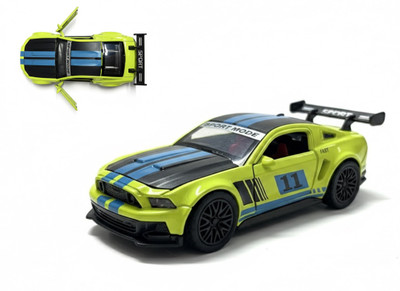 rudralok Mustang GT Die-Cast Premium Metal Car 1:36 Scale, Pull Back Toy Car for Kids(Green, Pack of: 1)
