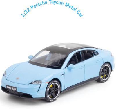 Arizuul 1:32 Die-Cast Model Porsche Taycan Ultra-Detailed Metal Model Car(White, Pink, Blue, Red, Pack of: 1)