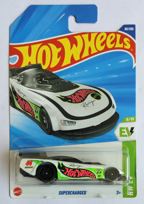 HOT WHEELS HW EV 5/10 SUPERCHARGED TOY CAR(White, Pack of: 1)