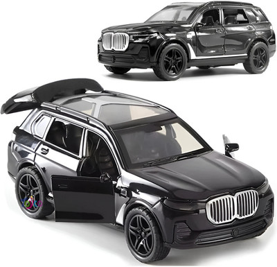 JRCLUB 1/36 Scale Alloy Die-Cast Metal SUV Car Toy for Kids ( Open Door & Pull Back )BM(White, Pack of: 1)