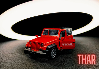 satgeet collection Thar Die Cast Metal Toy Car 1:32 Scale Opening Doors, Alloy Body, Kids toy car(Red, Pack of: 1)