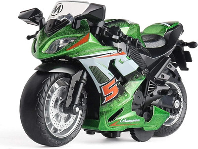 TRICKS TOY Pull Back New Bike Sports with Sound and Light Motorcycles for Boys(Multicolor, Pack of: 1)