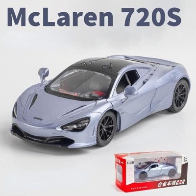 KIDSNEY McLaren 720S Sports Car Model,Zinc Alloy Simulation Casting Pull Back Vehicle(Multicolor, Pack of: 2)