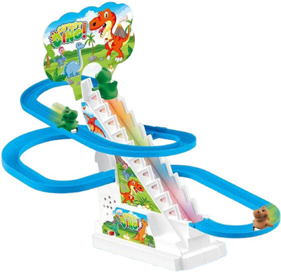 KTRS Dino Climbing Toys,Electric Dino Chasing Race Track Game Set(Multicolor, Pack of: 1)