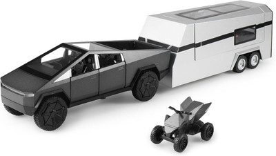 MOOBOO 1:32 Scale TESLA TRAILER Car Toy Model Car for Kids Die cast Model Car(Black, Pack of: 1)