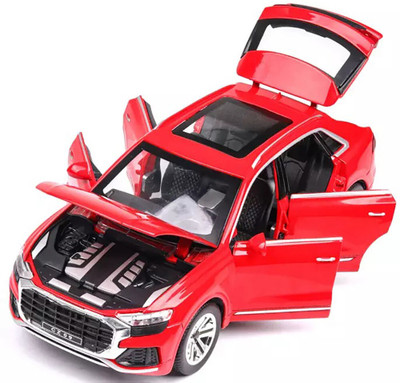 SPENOP 1:24 Die-cast Metal Car Q-8 Model red(Red, Pack of: 1)