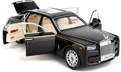 RUTSHRA 1:24 Die-cast Metal Model Car Phantom Toy Car RSH(Black, Pack of: 1)