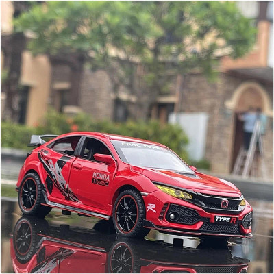 DEZICON 1:32 Die-cast Civic Type R Metal Car DZE(Red, Pack of: 1)