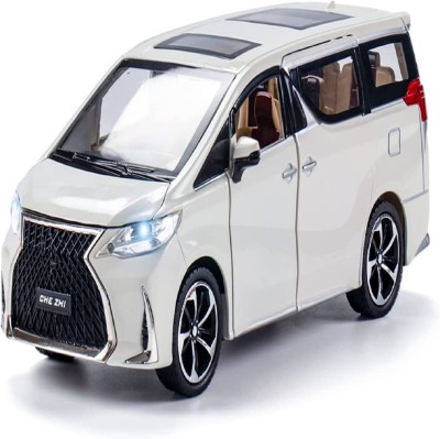 KTRS 1:24 Toyota Vellfire MPV Alloy Car Model Sound Light Pull Back Diecast s(Multicolor, Pack of: 1)