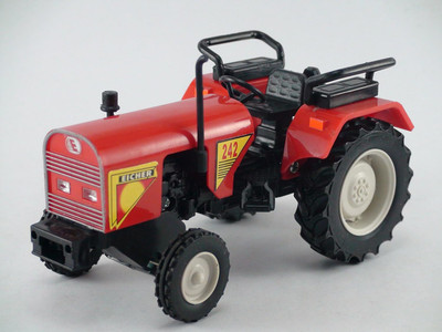 Play Haven Eicher Popular Tractor Series Miniature Pull Back Action Toy- Multicolor,(Red, Multicolor, Pack of: 1)