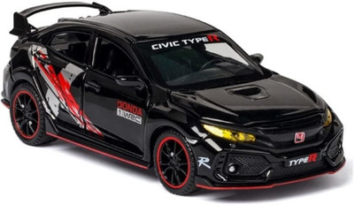 SKBD 1:32 Die-cast Metal Car Civic Type R SKD(Black, Pack of: 1)